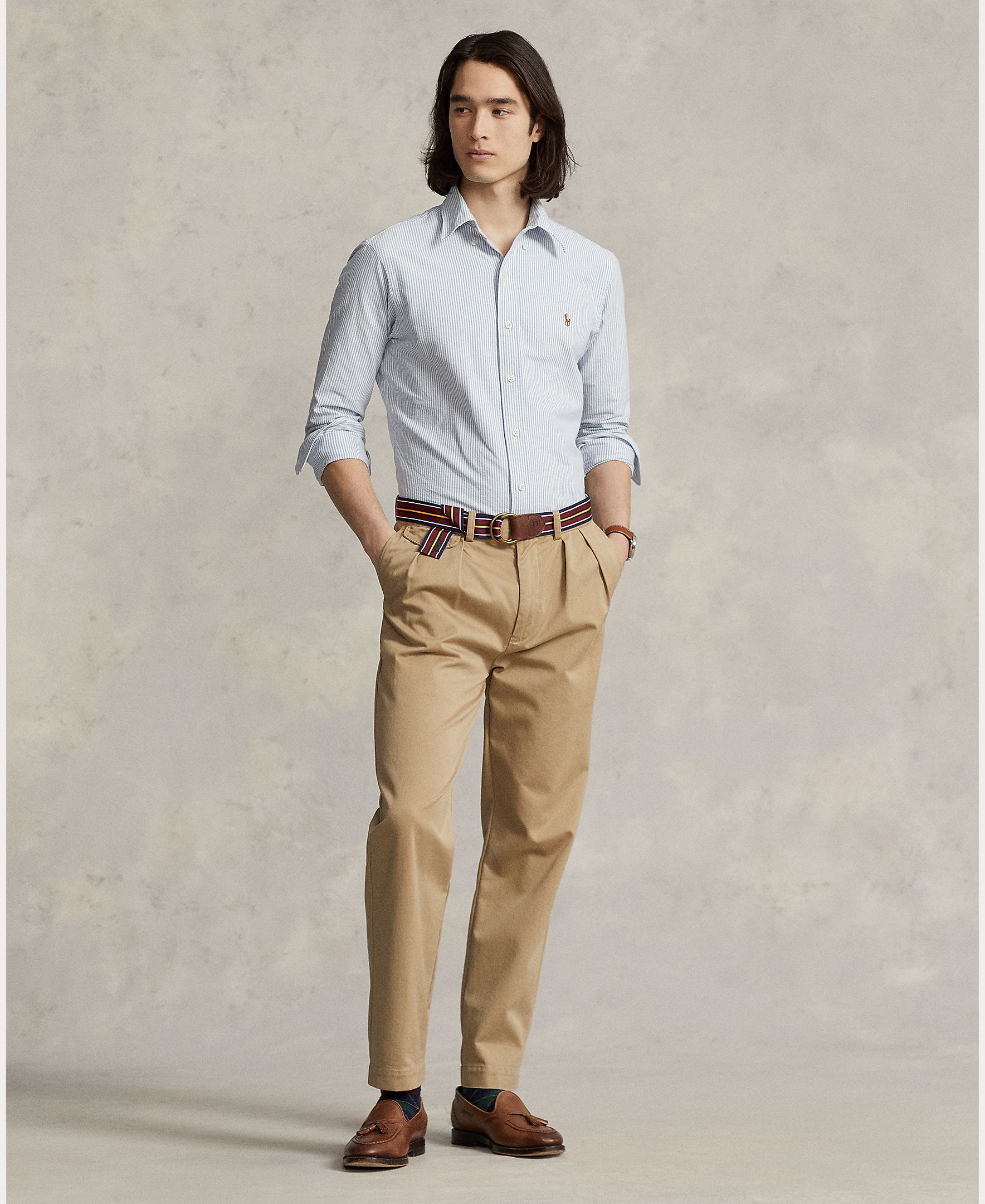 Camisa de hombre oxford azul - Polo Ralph Lauren - Azul claro Azul claro-9