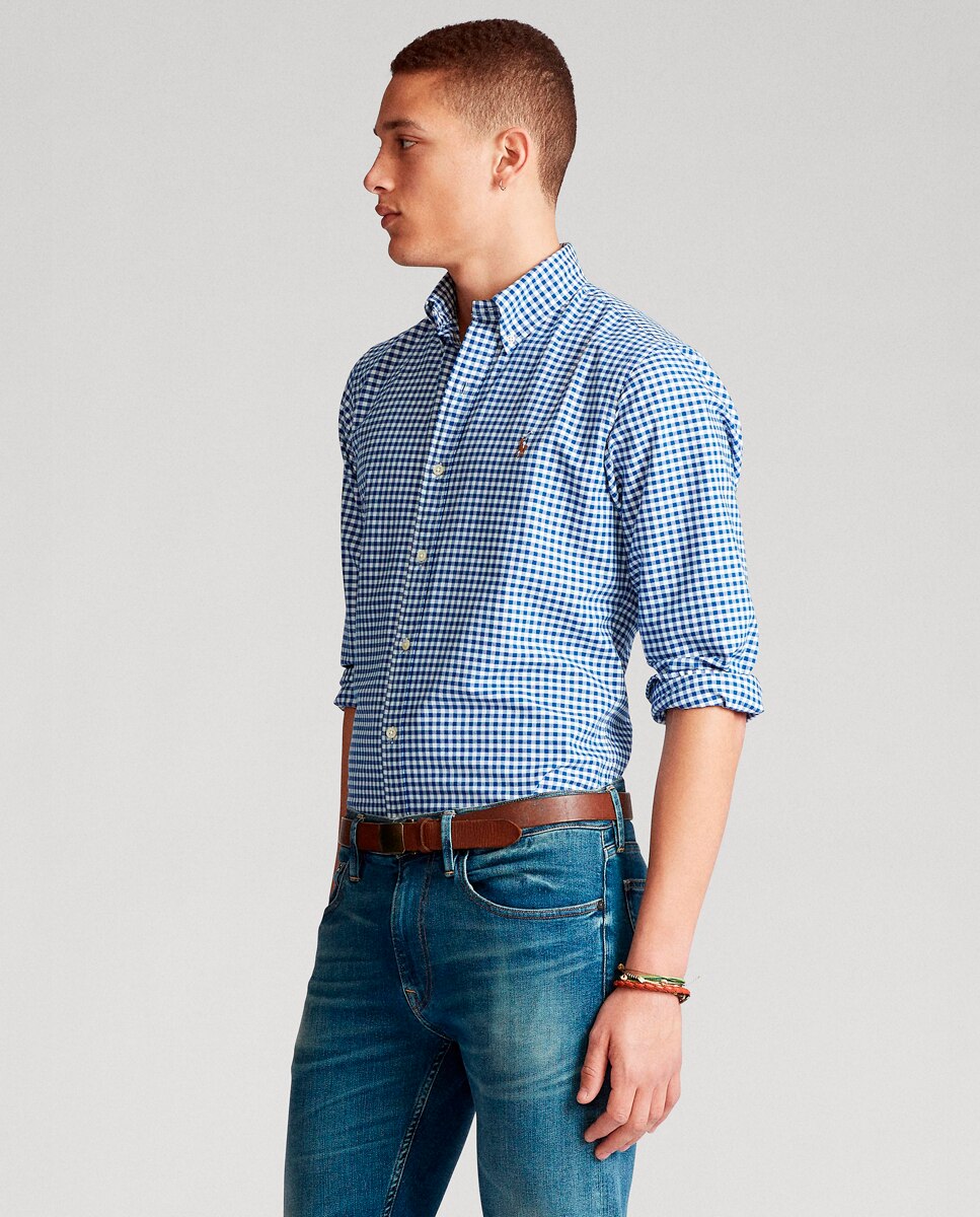 Camisa de hombre oxford azul - Polo Ralph Lauren - Azul oscuro Azul oscuro-5