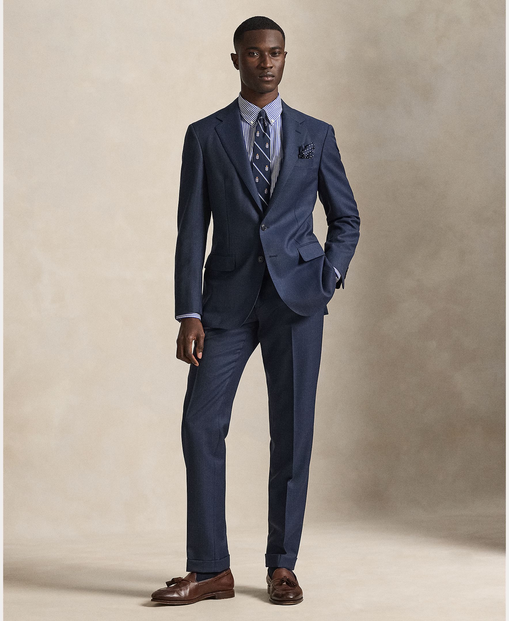 Camisa de popelina elástica de hombre Azul cabana - Polo Ralph Lauren - Azulón Azulón-7