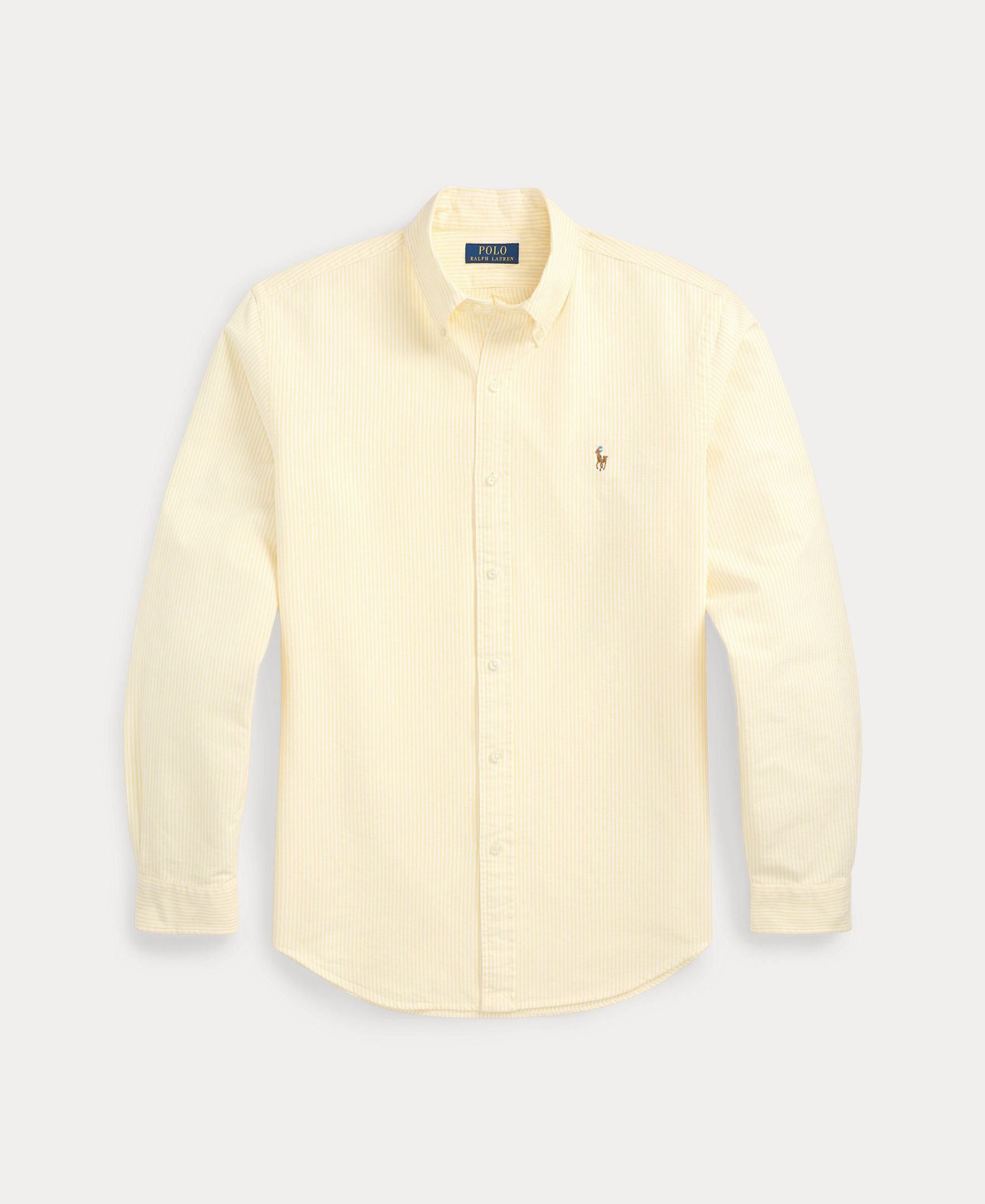 Camisa Oxford de Algodão Custom Fit Amarelo-6