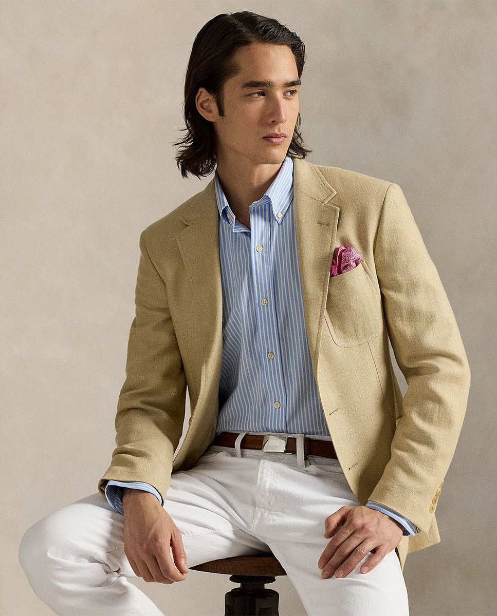 Camisa Custom Fit de Popelina Azul-claro-4