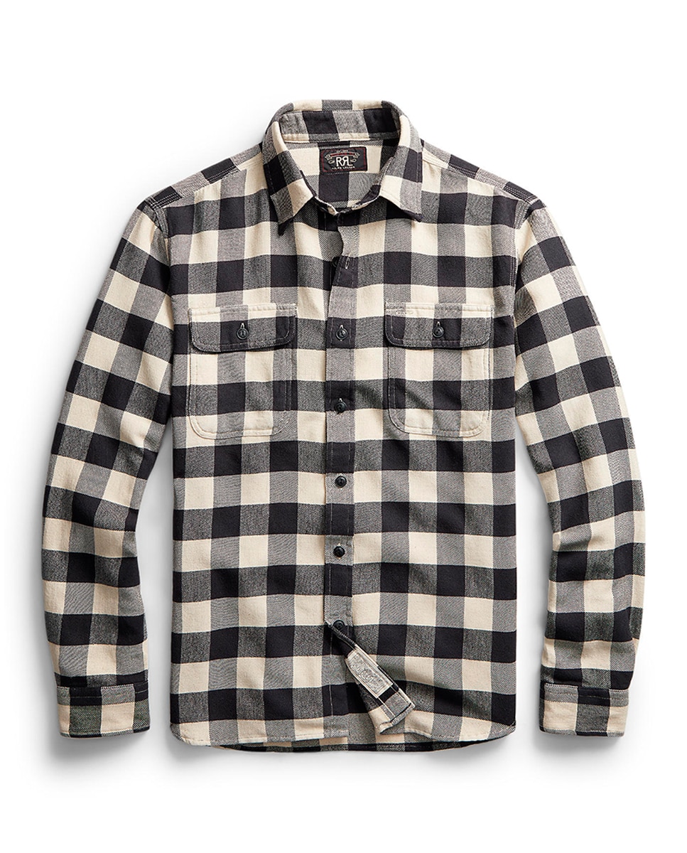 Camisa de Sarja Estampada Double RL Multicolor-1