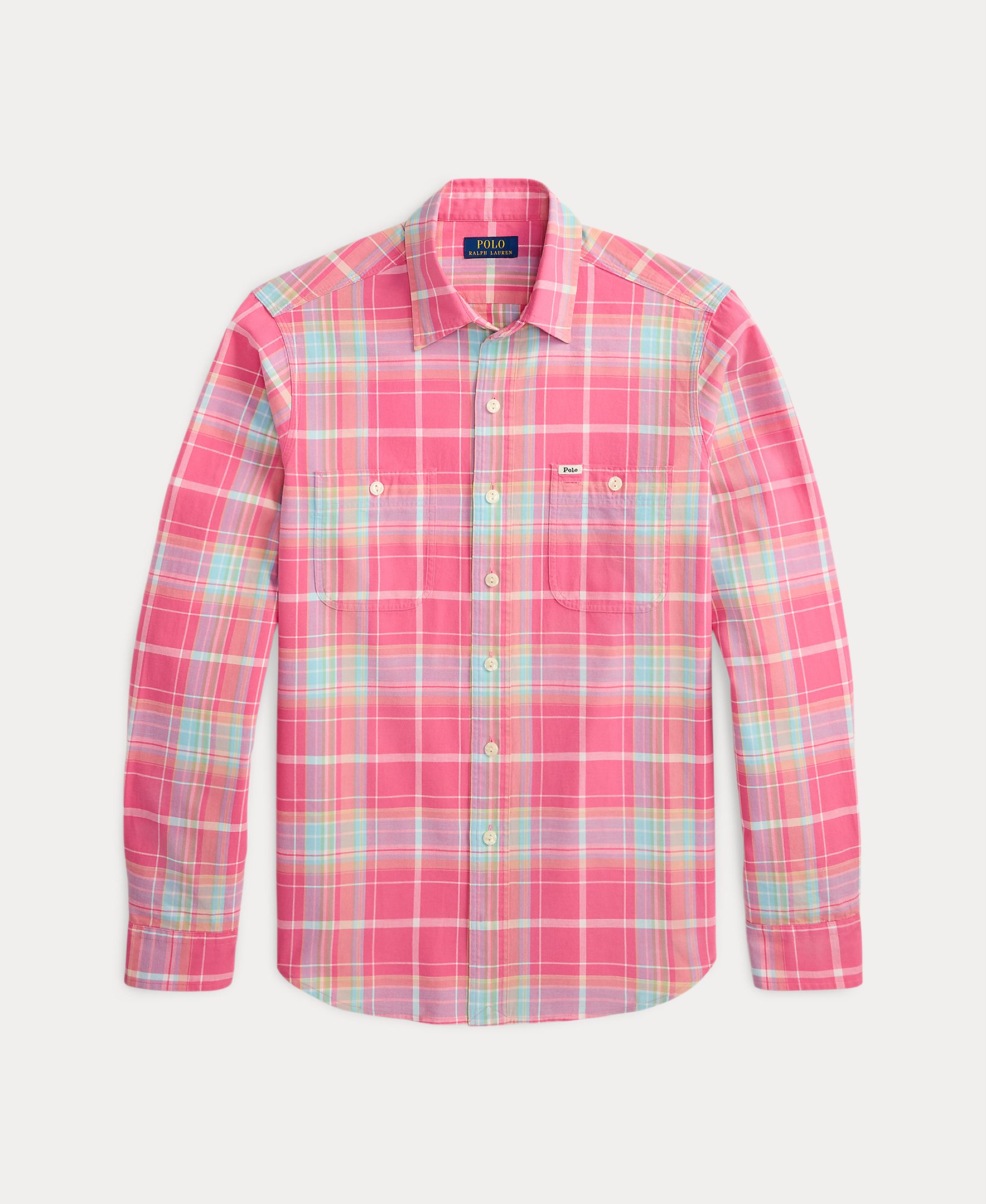 Camisa Chino Estampada Vermelho-6