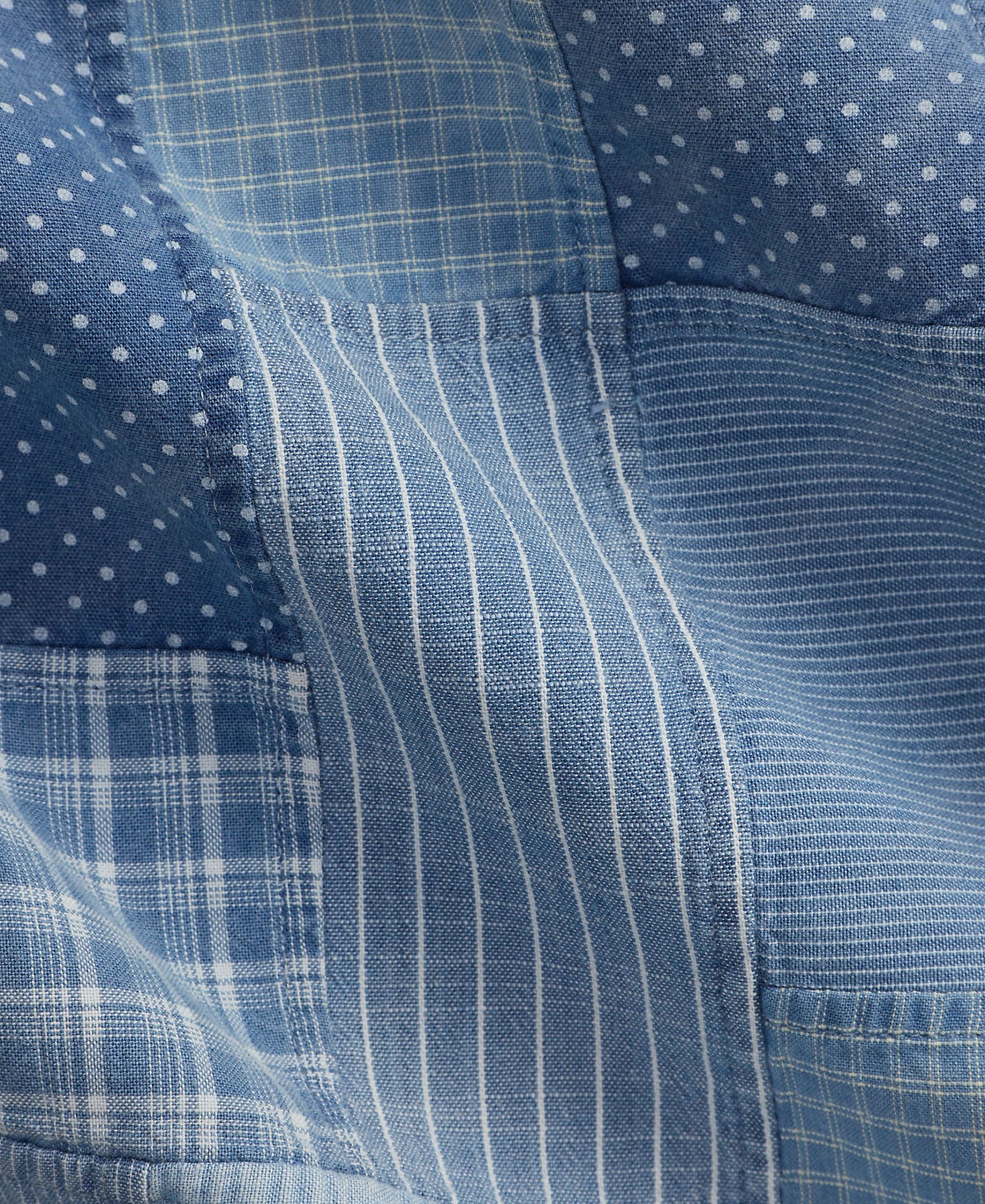 Camisa de Trabalho de Ganga - Índigo Índigo-5