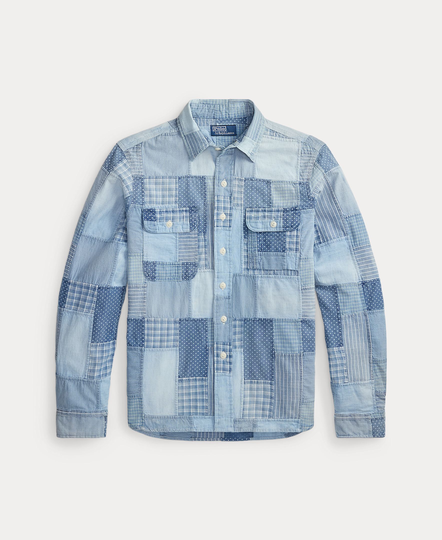 Camisa de Trabalho de Ganga - Índigo Índigo-6