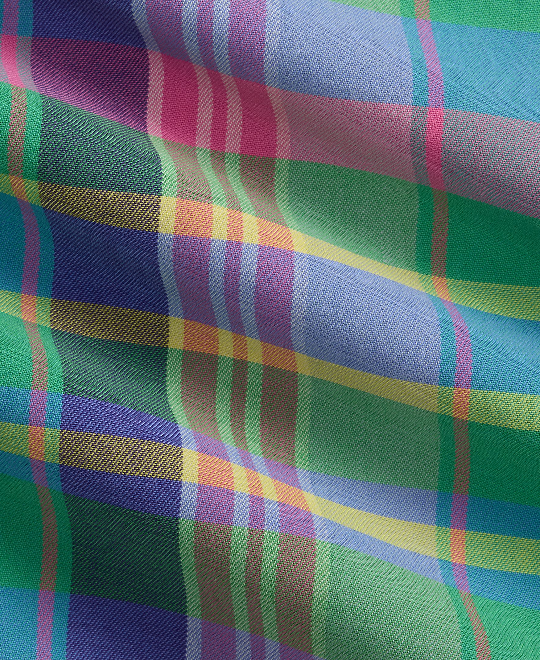 Camisa aos Quadrados Custom Fit Verde-5