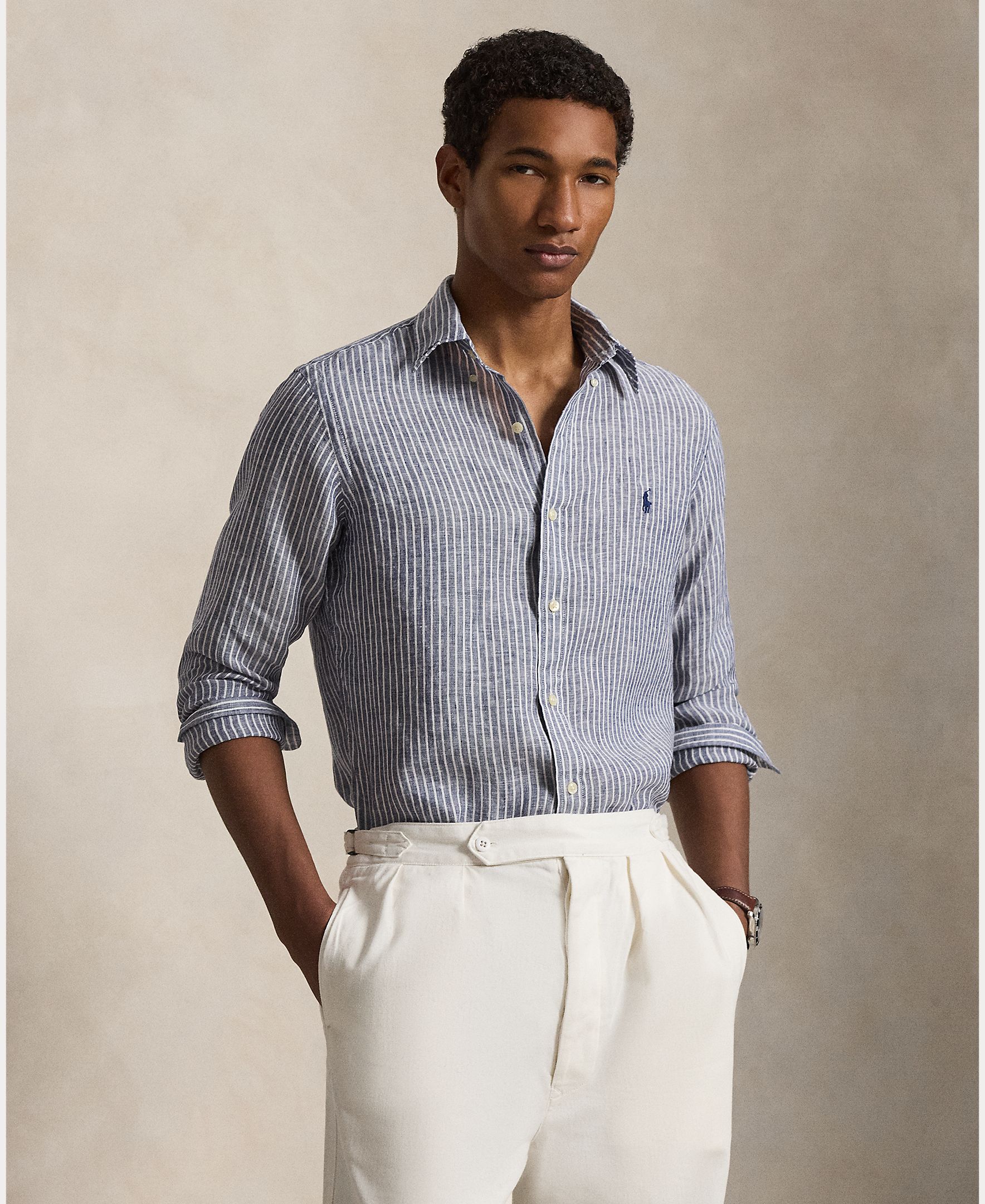 Imagem 0 de Camisa Regular Fit de Linho