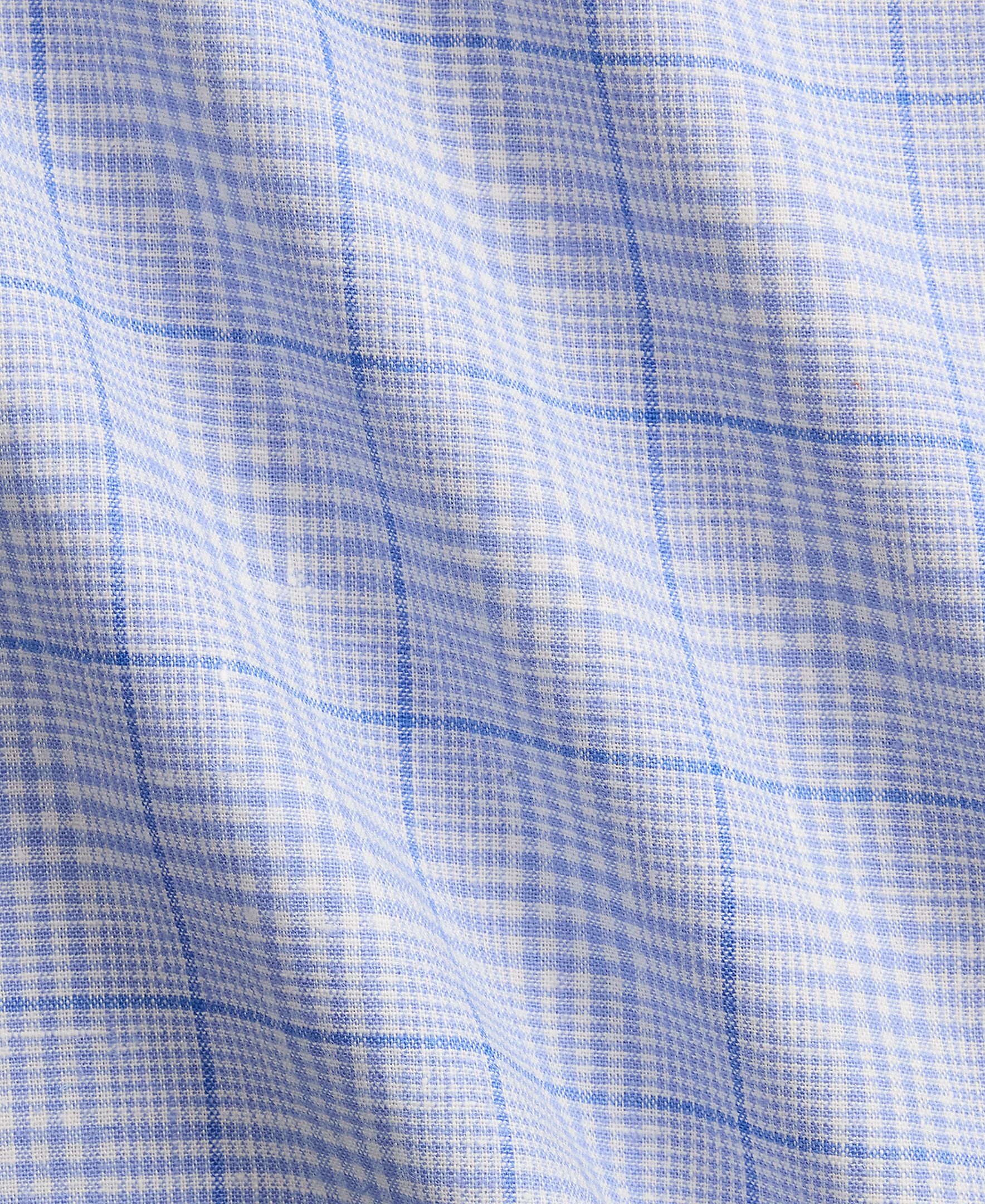 Camisa Slim Fit de Linho Azul-acinzentado-5