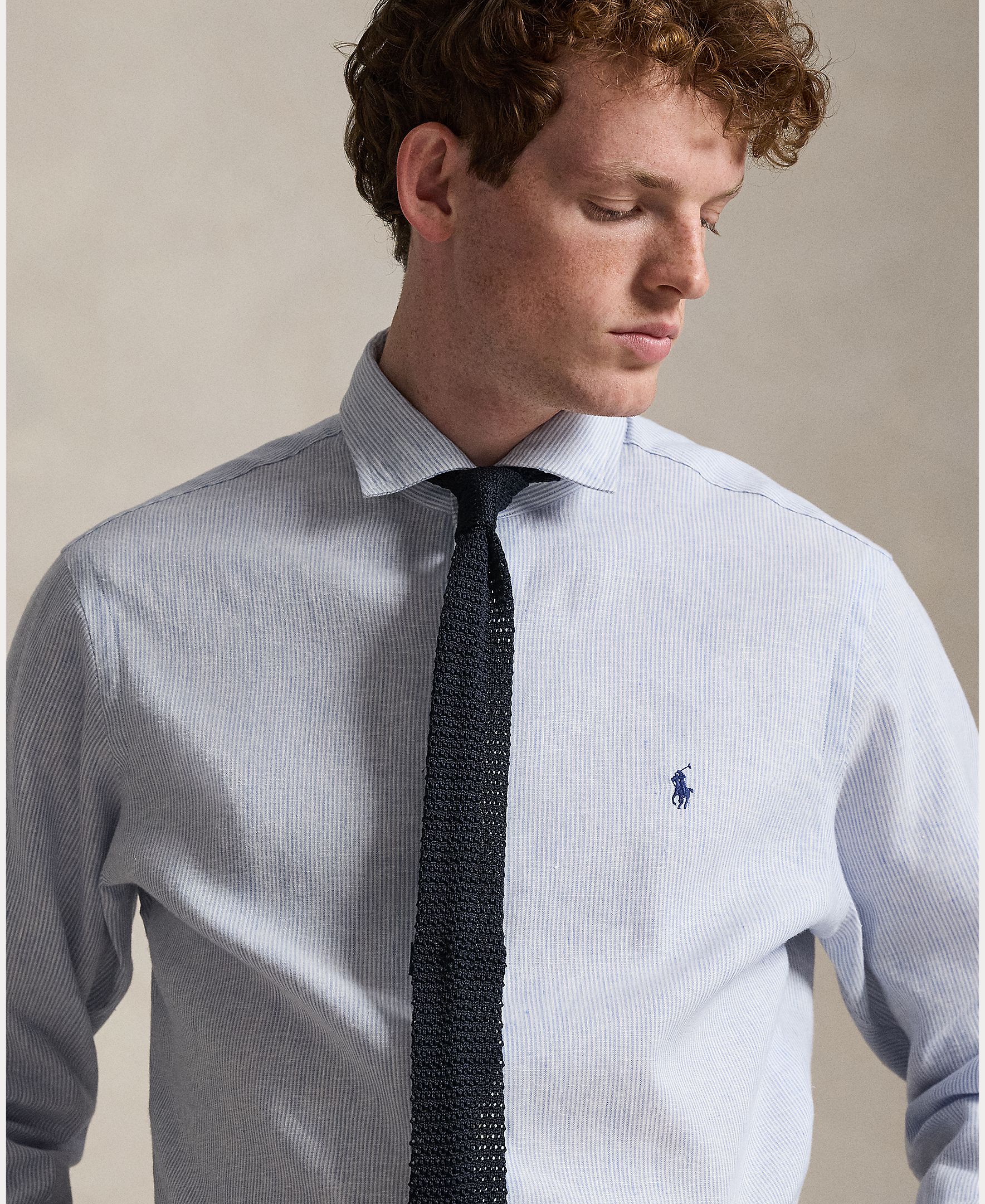 Camisa Slim Fit de Linho Multicolor-4