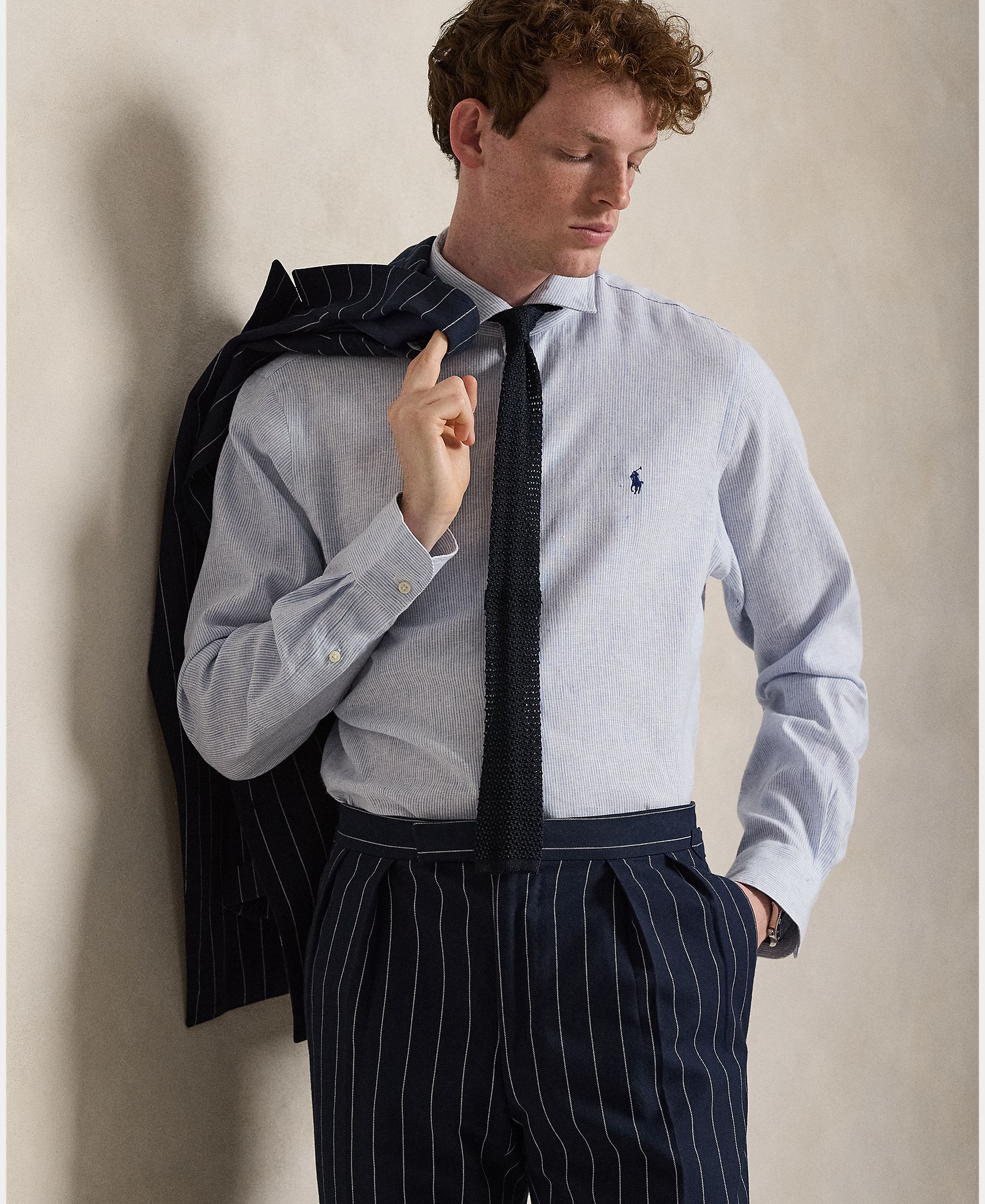Camisa Slim Fit de Linho Multicolor-6