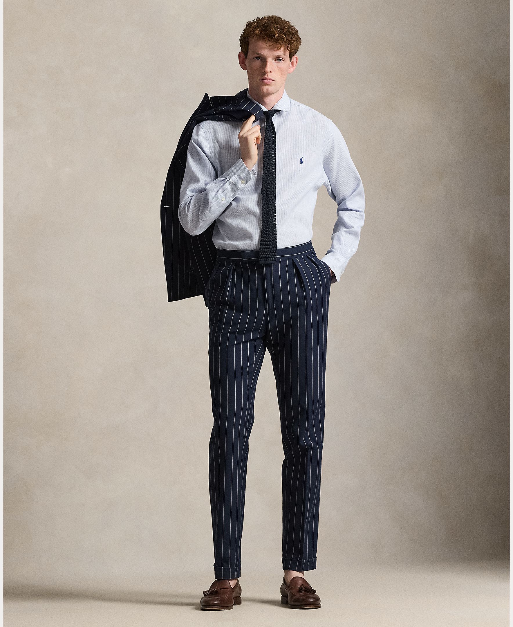 Camisa Slim Fit de Linho Multicolor-8
