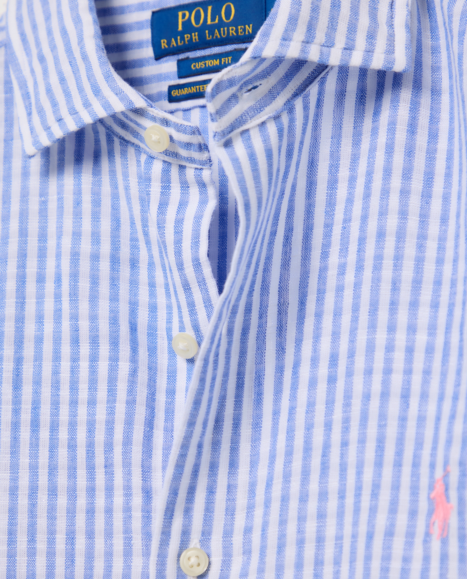Camisa de Linho com Cavalo Bordado Multicolor-6