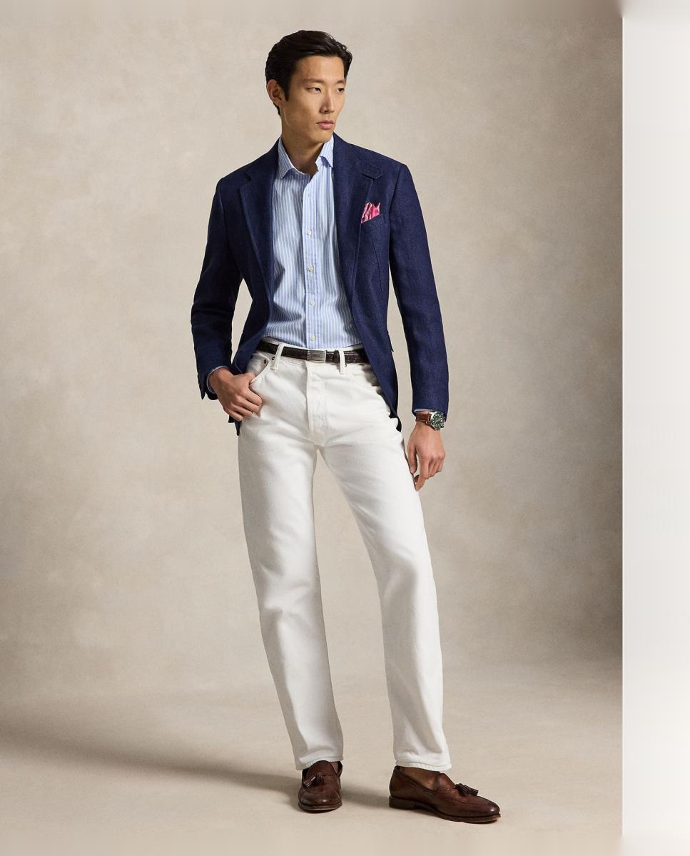 Camisa Oxford de Pinpoint às Riscas Multicolor-7