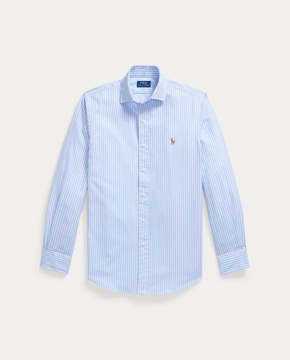 Camisa Oxford de Pinpoint às Riscas Multicolor-5