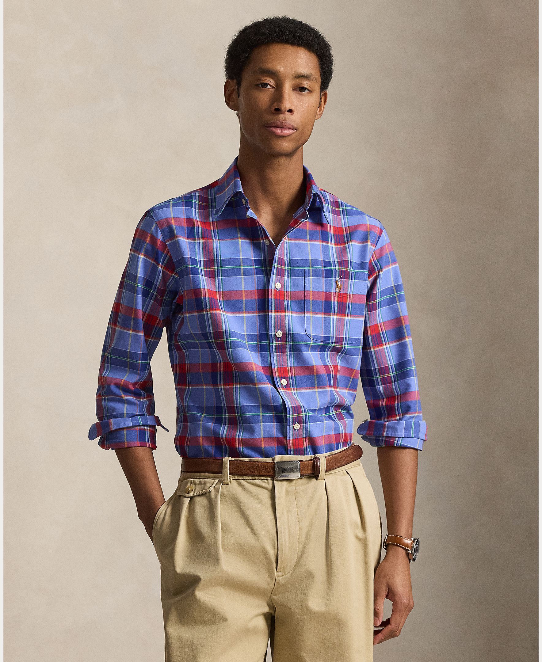 Imagem 0 de Camisa Oxford de Algodão Regular Fit