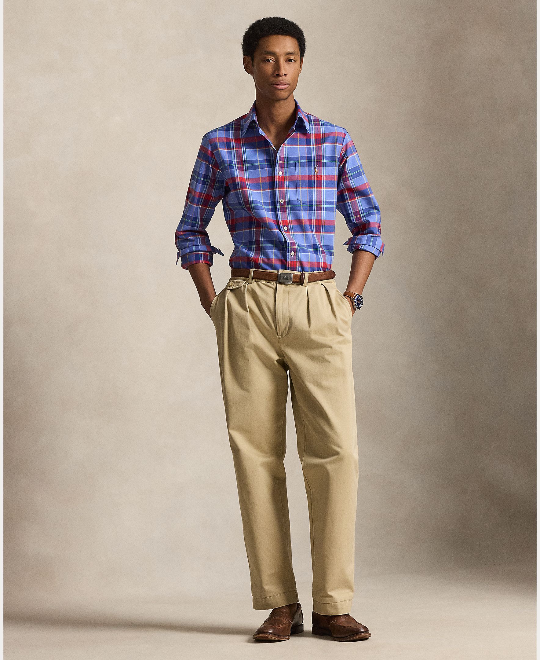 Camisa Oxford de Algodão Regular Fit Multicolor-7