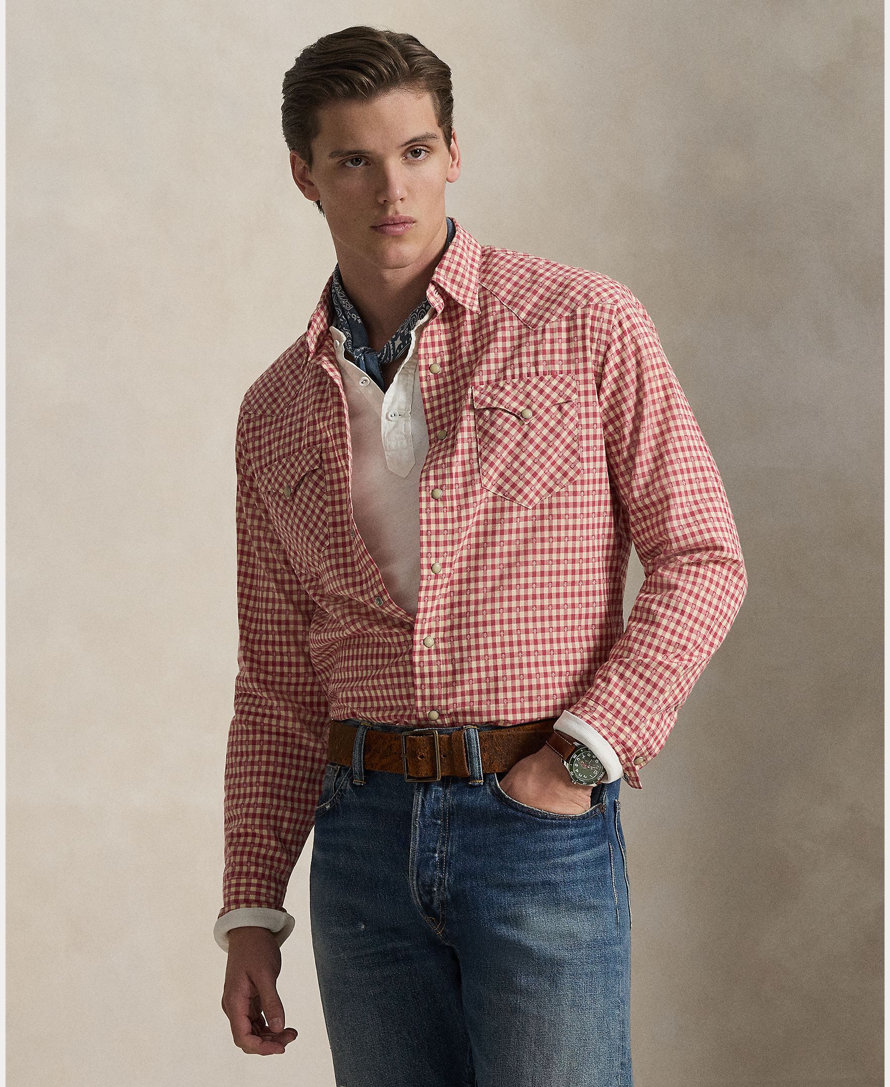 Imagem 0 de Camisa de Trabalho de Algodão Estampada