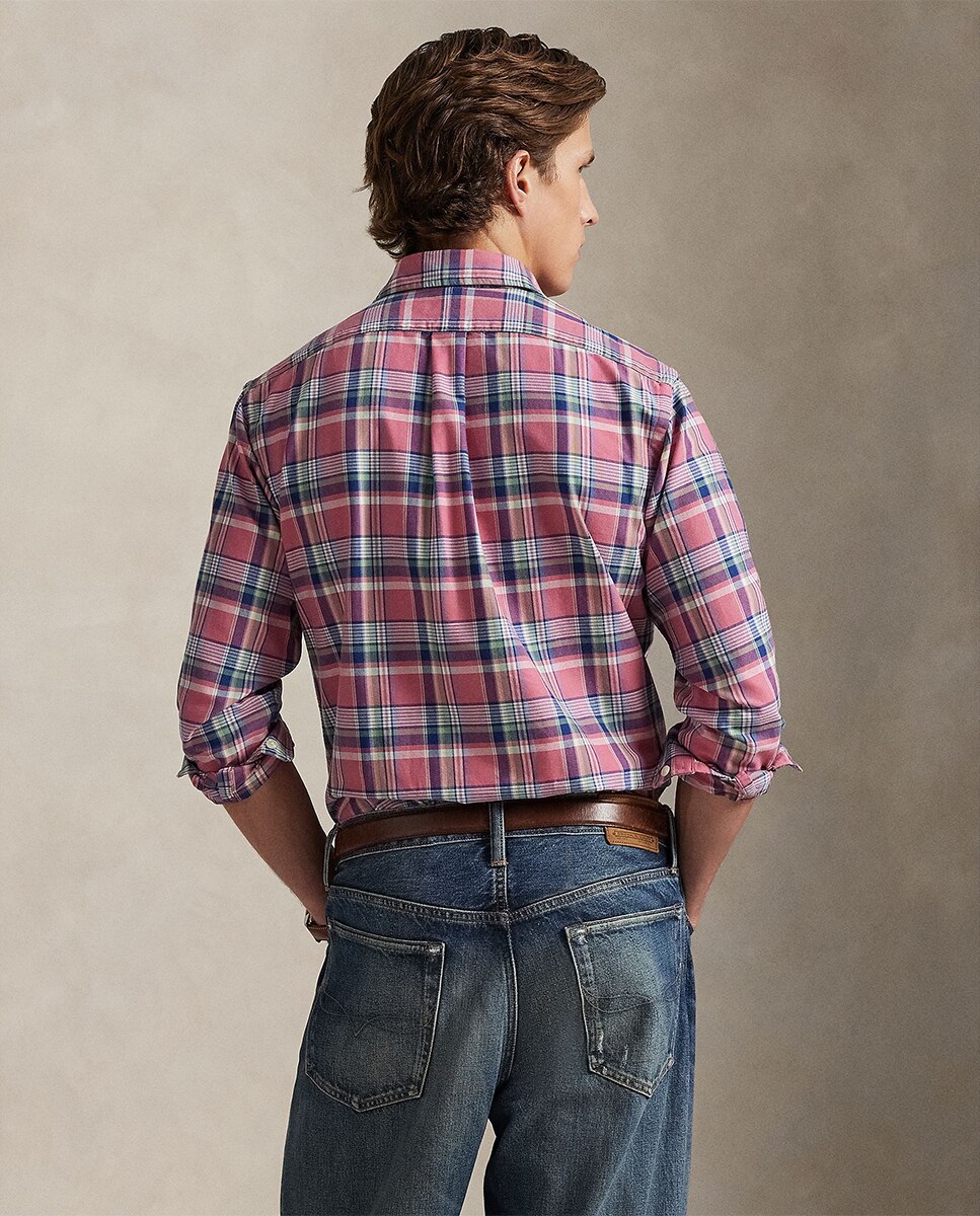 Camisa Oxford Custom Fit aos Quadrados Multicolor-2
