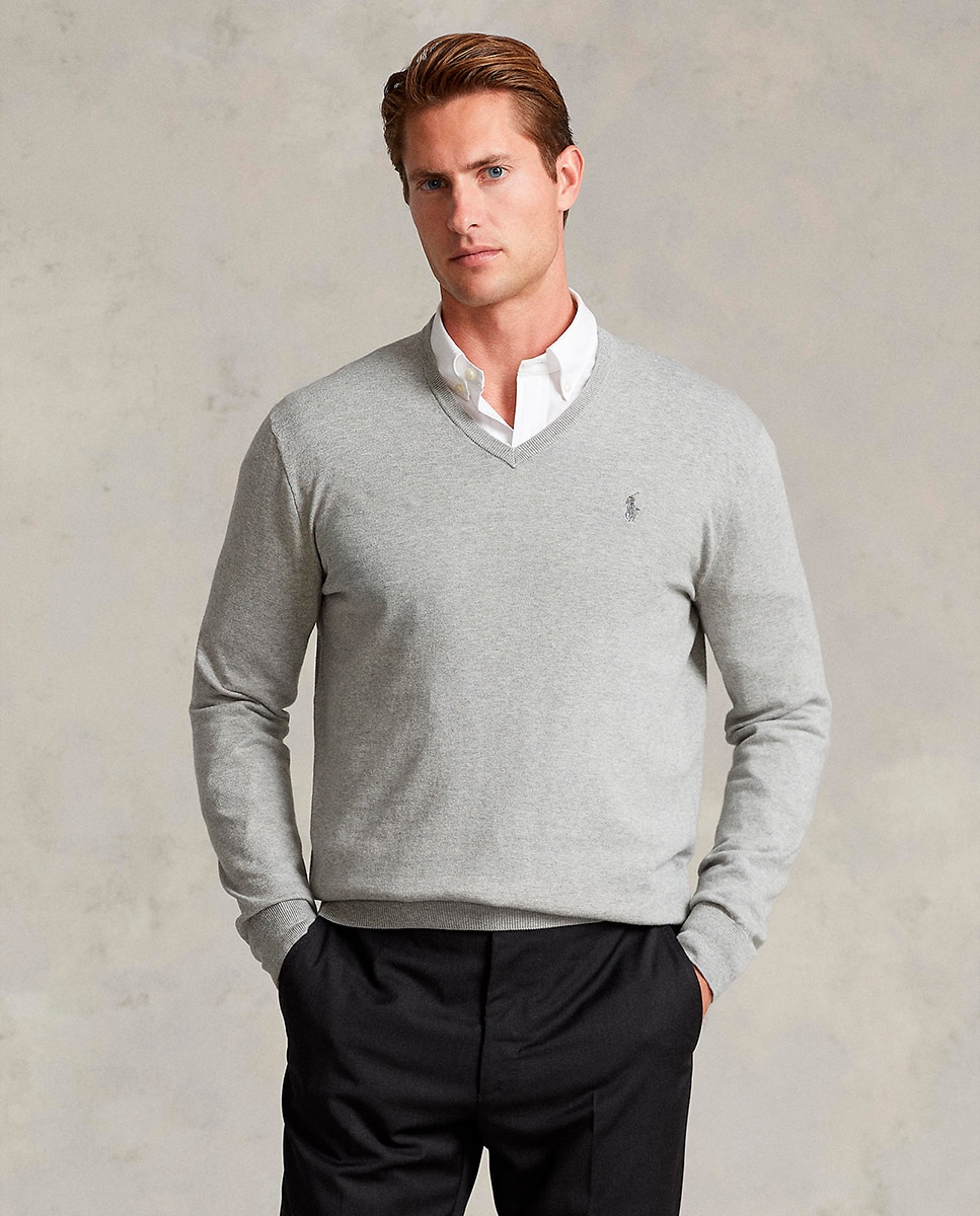 Jersey de hombre Slim Fit Hunter Azul marino - Polo Ralph Lauren - Gris Gris-7