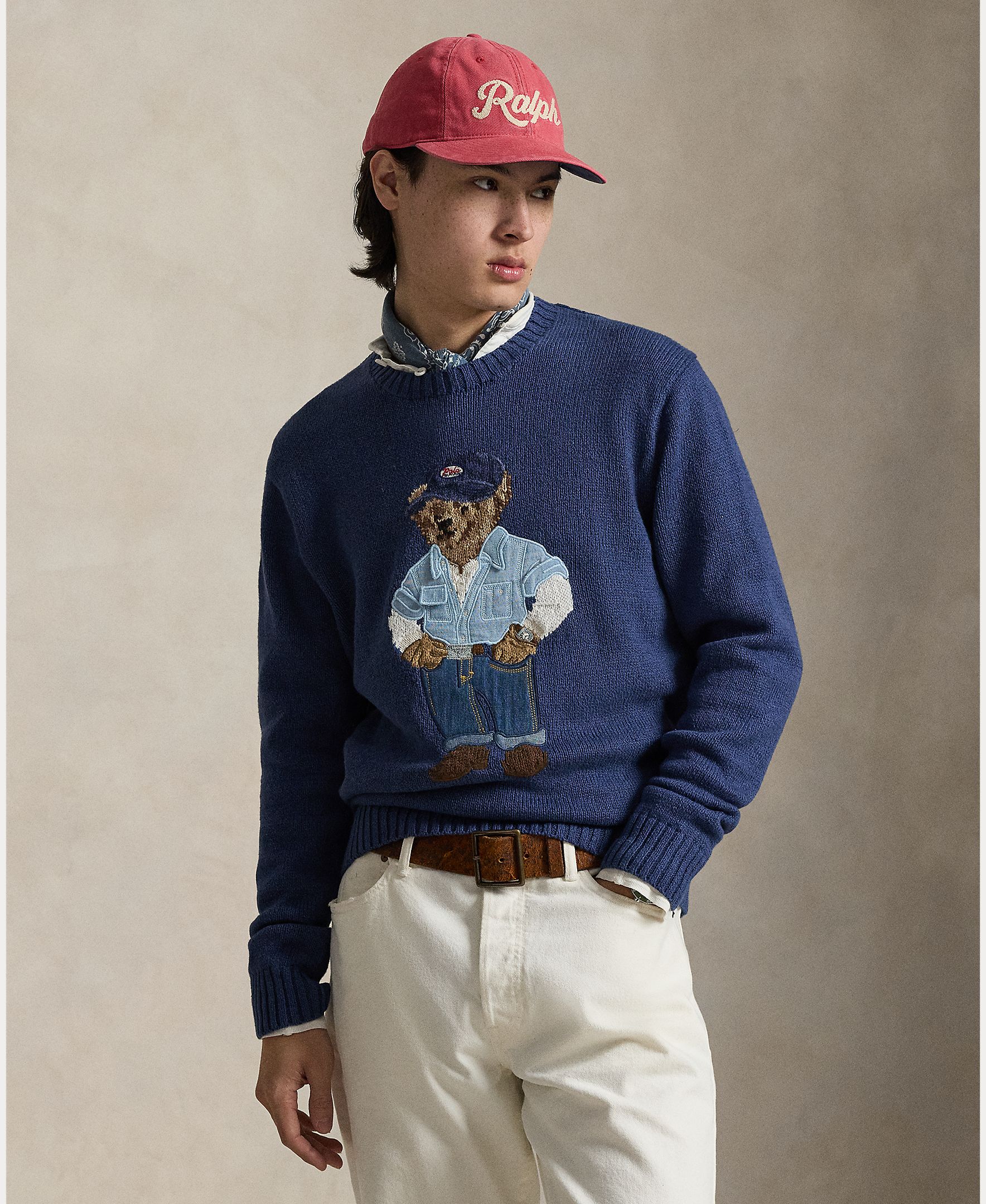 Imagem 0 de Camisola de Malha com Polo Bear e em Algodão