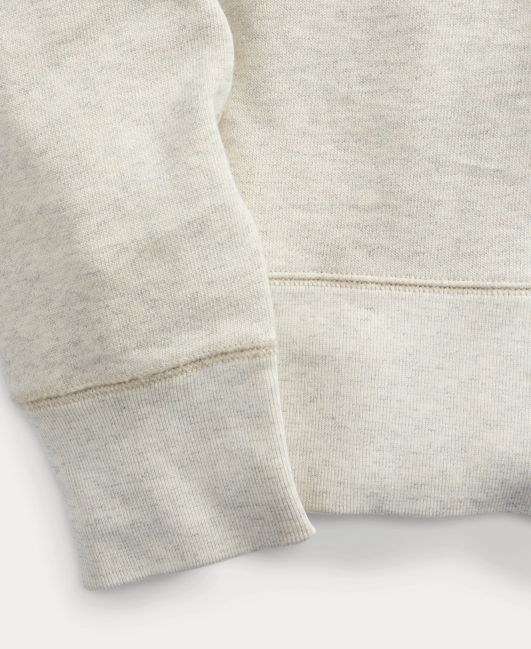 Sweatshirt de Felpa com Logótipo Double RL Cru-4