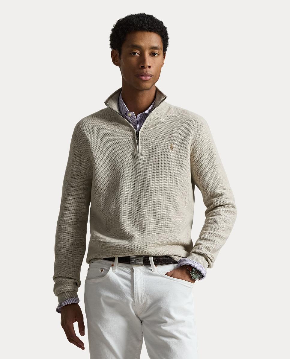 Polo Ralph Lauren - Jersey de hombre de media cremallera.