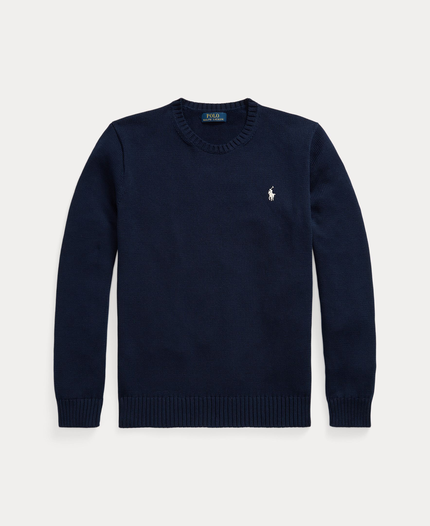 Jersey de hombre de algodón con cuello redondo - Polo Ralph Lauren - Azul marino Azul marino-5