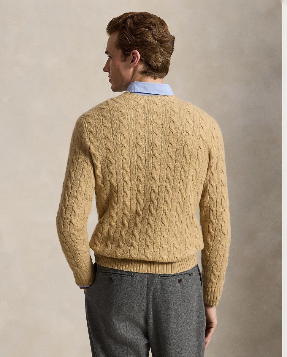 Jersey de hombre Aged Vino Jaspeado - Polo Ralph Lauren - Camel Camel-3