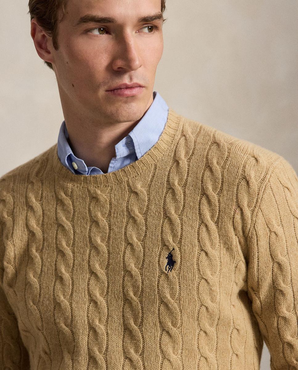 Jersey de hombre Aged Vino Jaspeado - Polo Ralph Lauren - Camel Camel-4