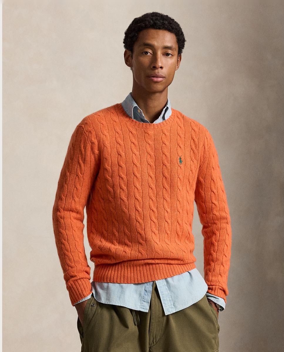 Jersey de hombre Aged Vino Jaspeado - Polo Ralph Lauren - Teja Teja-1