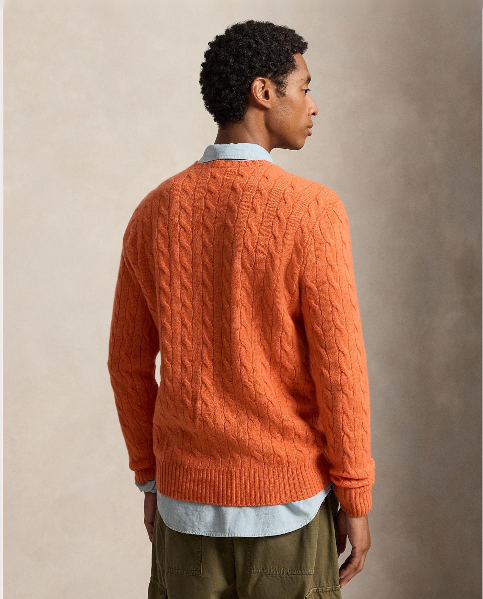 Jersey de hombre Aged Vino Jaspeado - Polo Ralph Lauren - Teja Teja-3