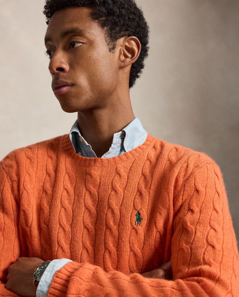 Jersey de hombre Aged Vino Jaspeado - Polo Ralph Lauren - Teja Teja-4