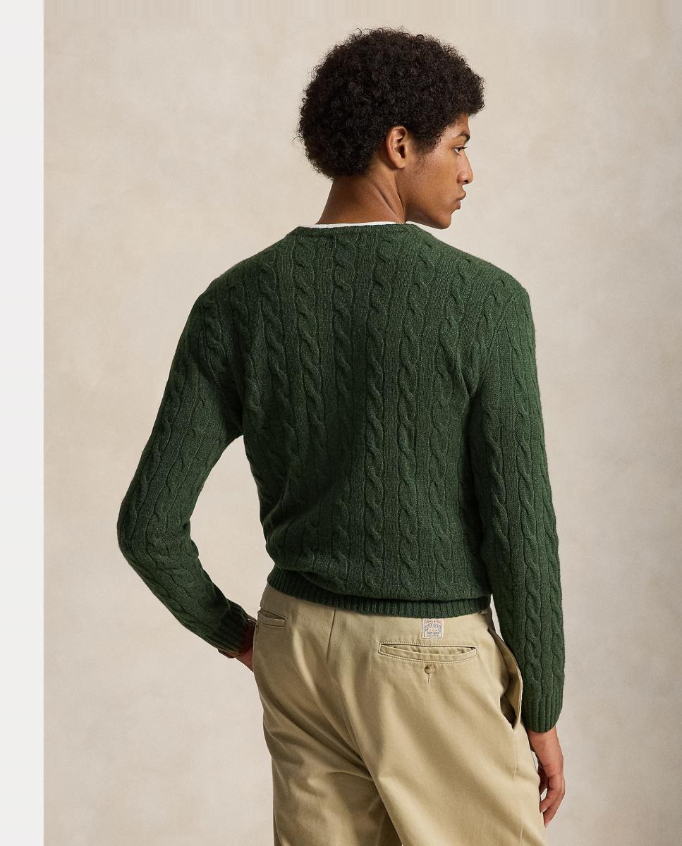 Jersey de hombre Aged Vino Jaspeado - Polo Ralph Lauren - Musgo Musgo-3