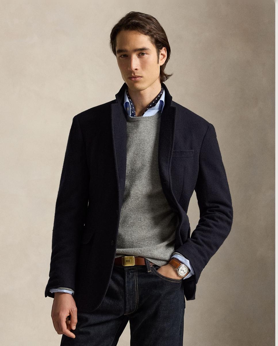 Jersey de hombre Crouton Tostado Jaspeado - Polo Ralph Lauren - Gris Gris-1