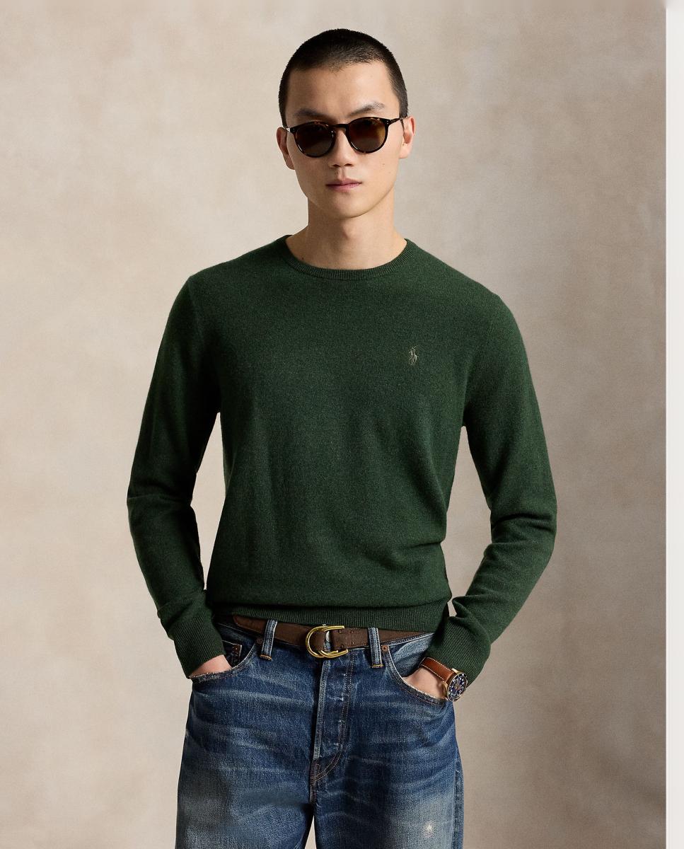 Jersey de hombre Crouton Tostado Jaspeado - Polo Ralph Lauren - Musgo Musgo-1