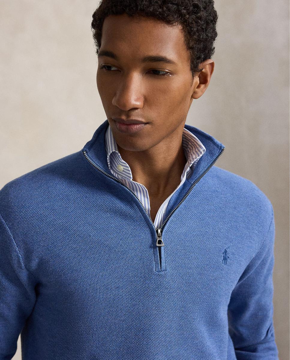 Jersey de hombre Fern Verde Jaspeado - Polo Ralph Lauren - Azul porcelana Azul porcelana-4