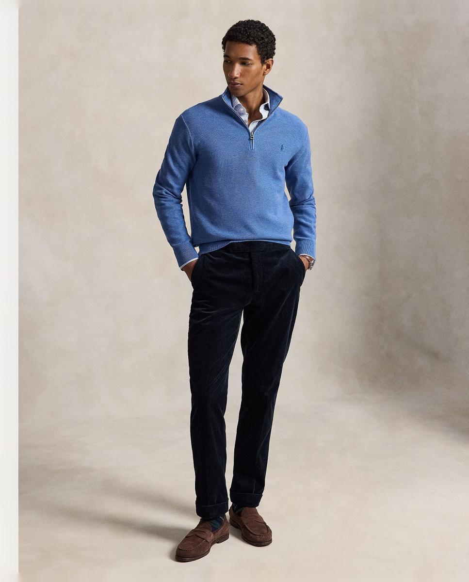 Jersey de hombre Fern Verde Jaspeado - Polo Ralph Lauren - Azul porcelana Azul porcelana-7