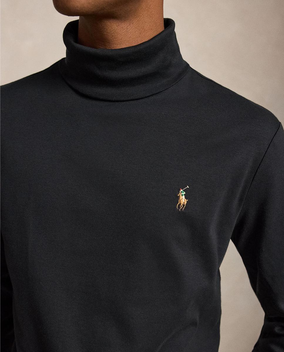 Camiseta de hombre de algodón suave Negro Polo - Polo Ralph Lauren - Negro Negro-4