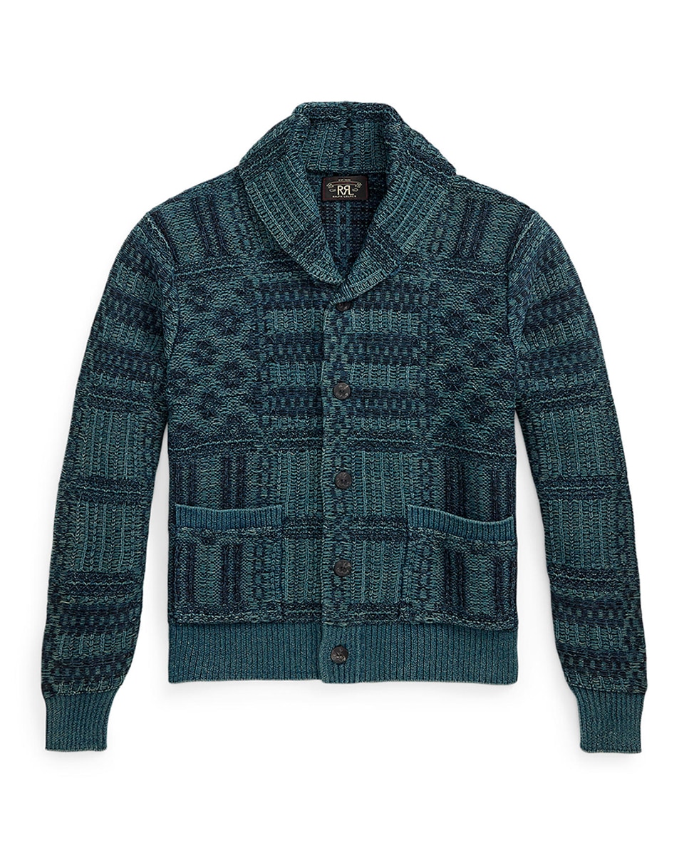 Imagem 0 de Cardigan de Algodão com Textura Double RL