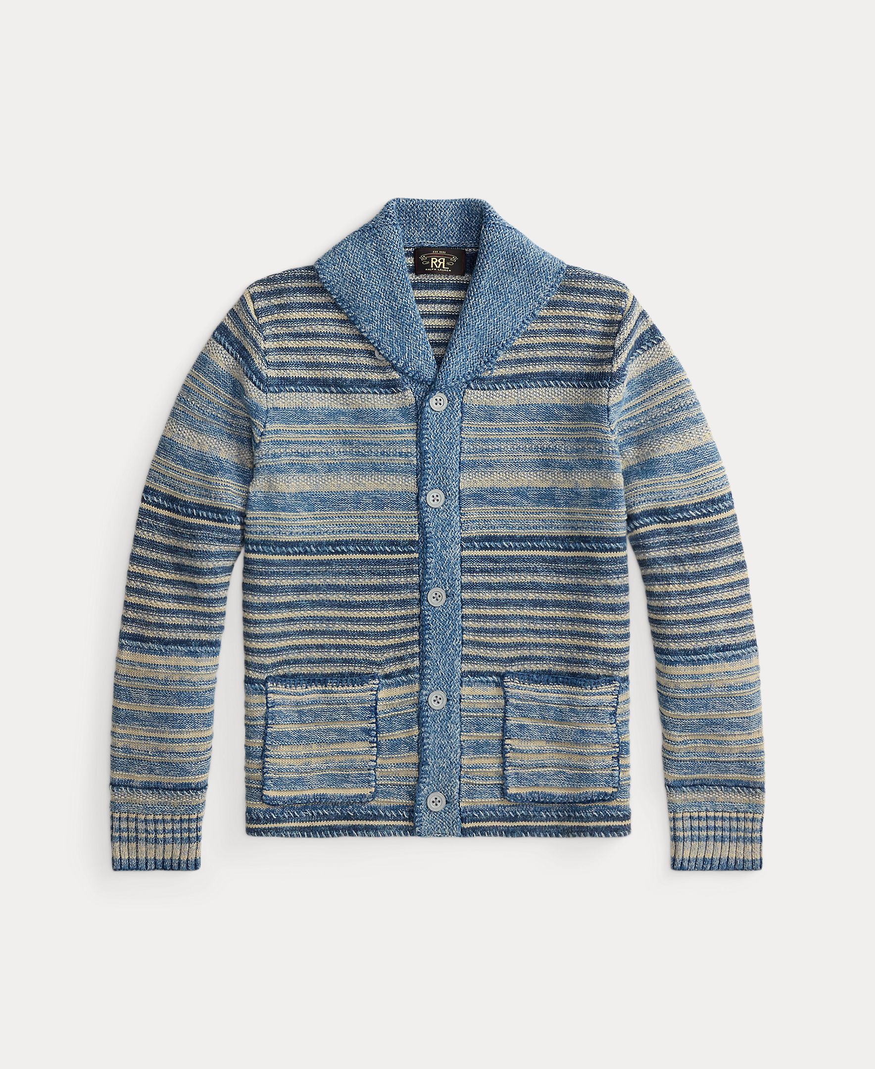 Imagem 0 de Cardigan com Gola Tipo Xaile e Bolsos Double RL