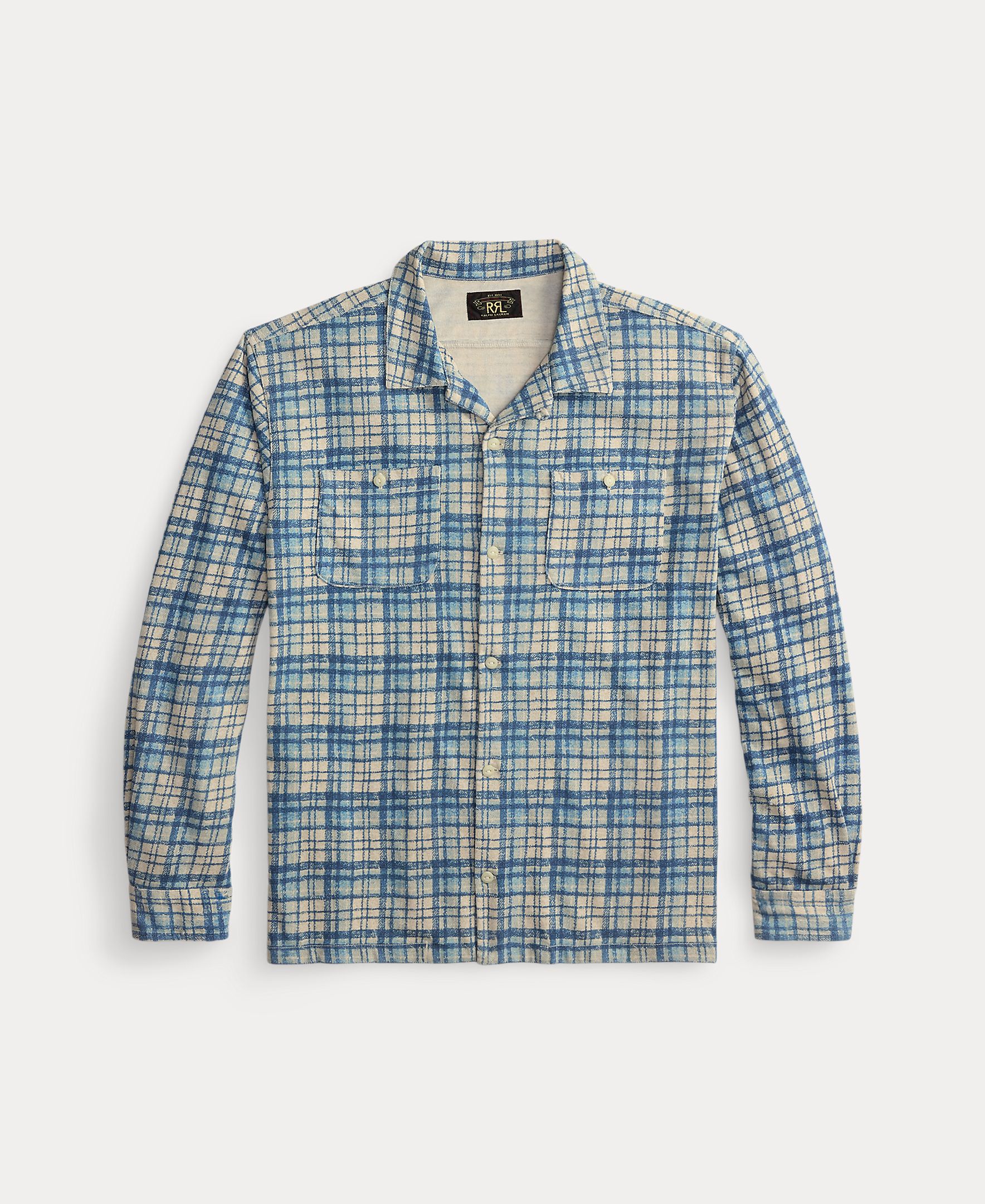 Imagem 0 de Sobrecamisa de Algodão com Bolsos no Peito Double RL