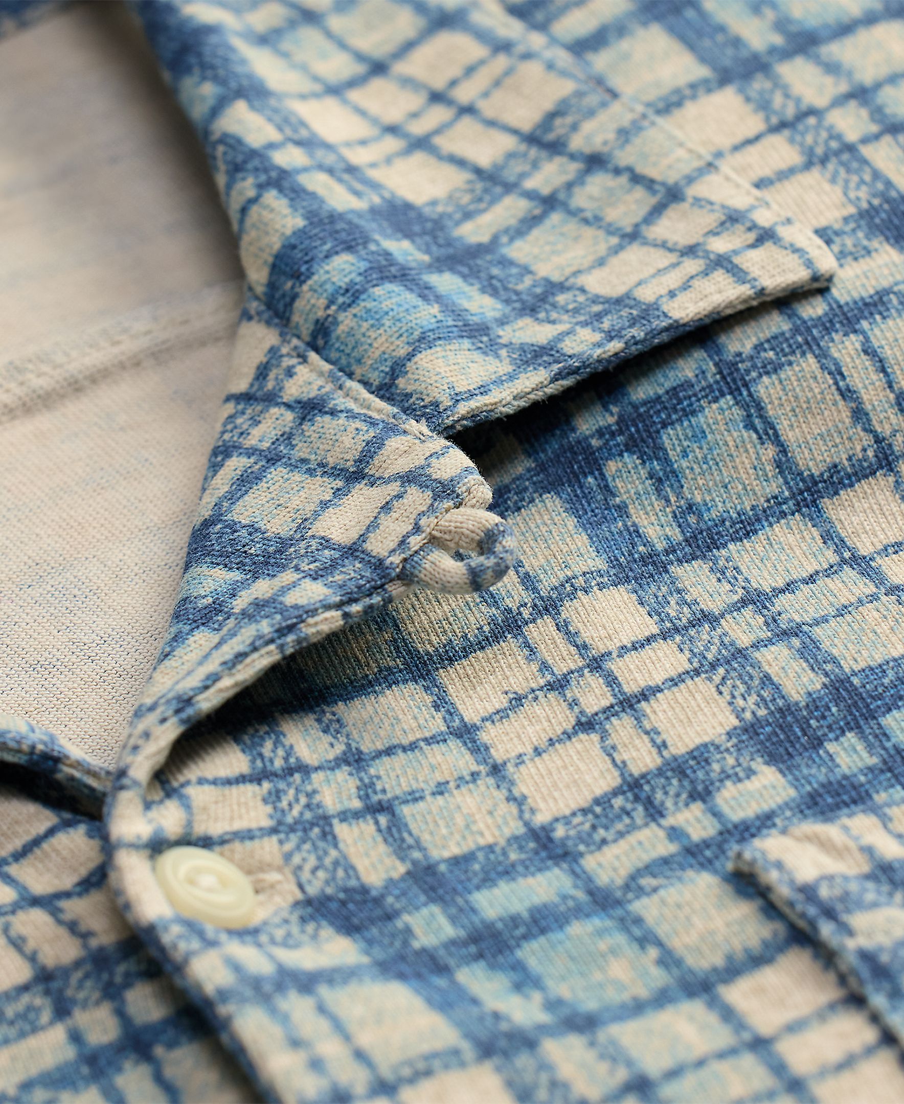 Sobrecamisa de Algodão com Bolsos no Peito Double RL Azul-claro-4