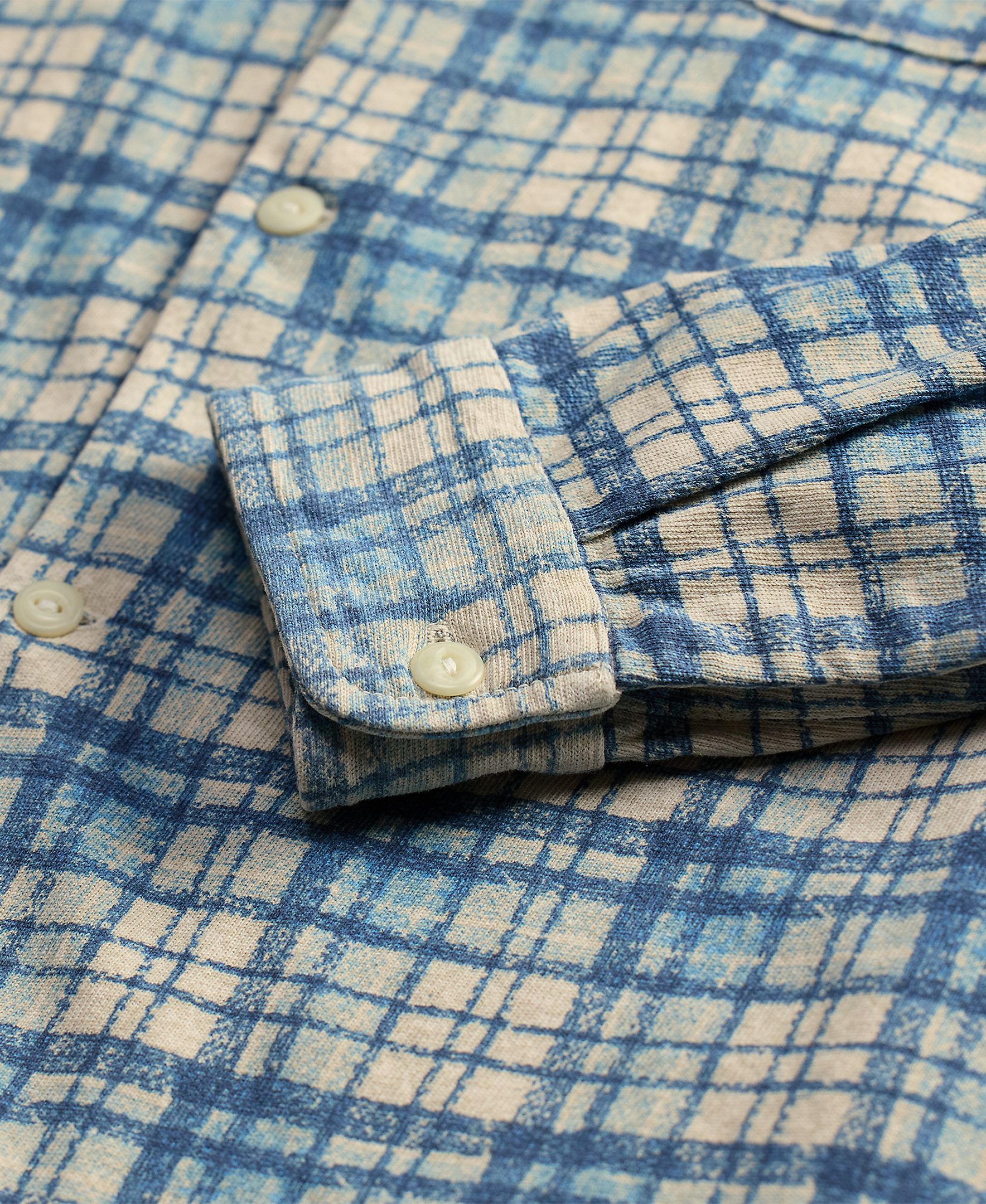 Sobrecamisa de Algodão com Bolsos no Peito Double RL Azul-claro-5