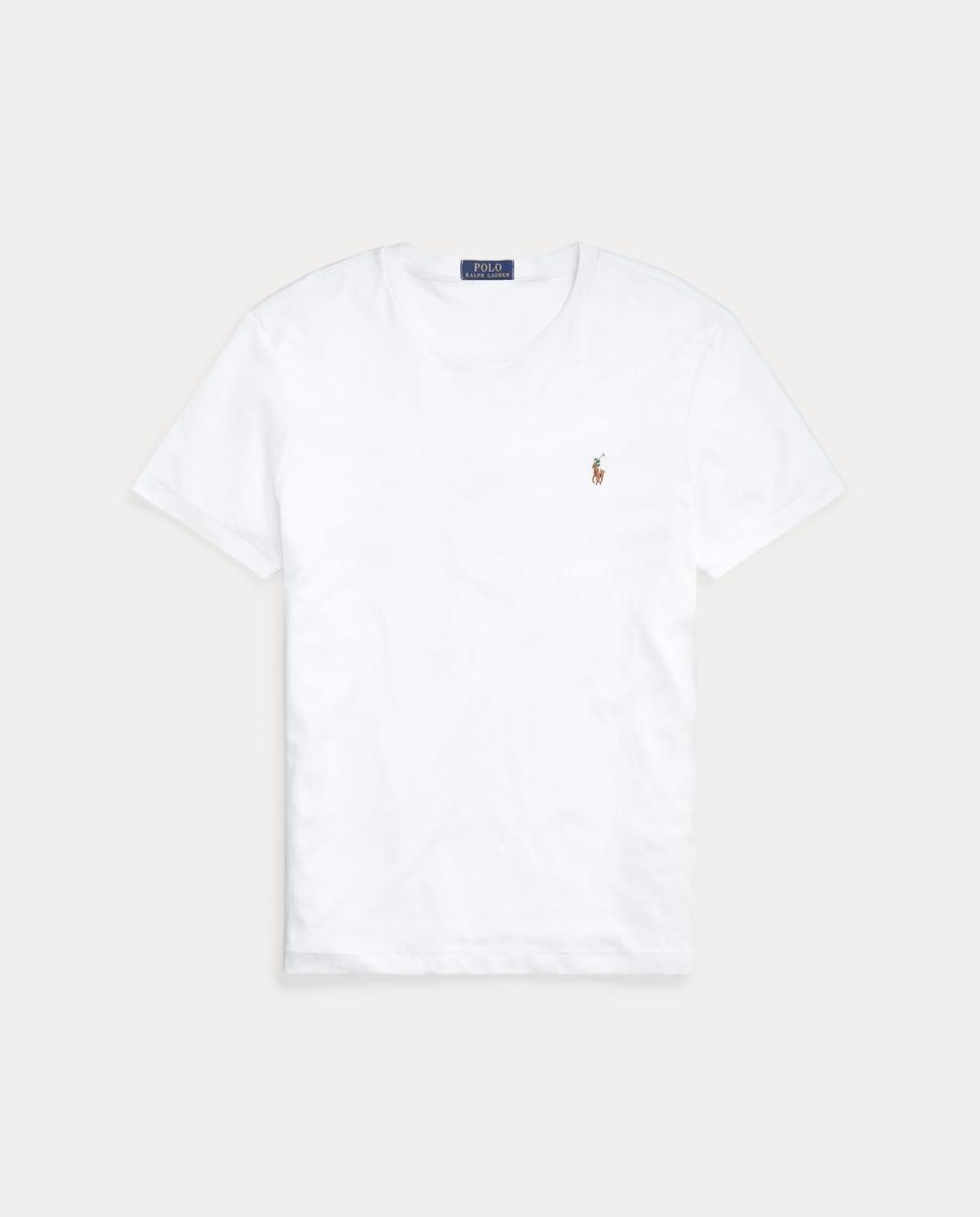 Camiseta de hombre de algodón Azul marino - Polo Ralph Lauren - Blanco Blanco-6