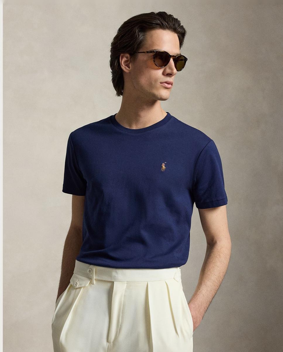 Camiseta de hombre de algodón - Polo Ralph Lauren - Azul marino Azul marino-1