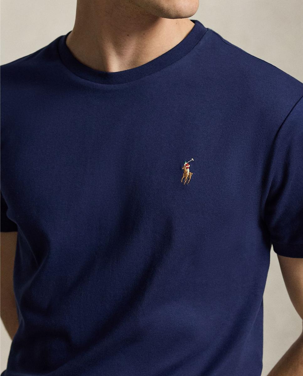 Camiseta de hombre de algodón - Polo Ralph Lauren - Azul marino Azul marino-4