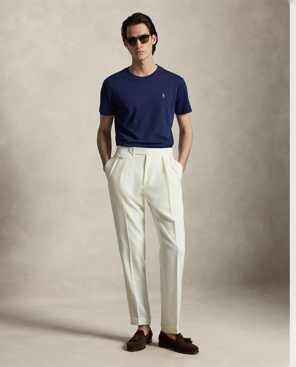 Camiseta de hombre de algodón - Polo Ralph Lauren - Azul marino Azul marino-7