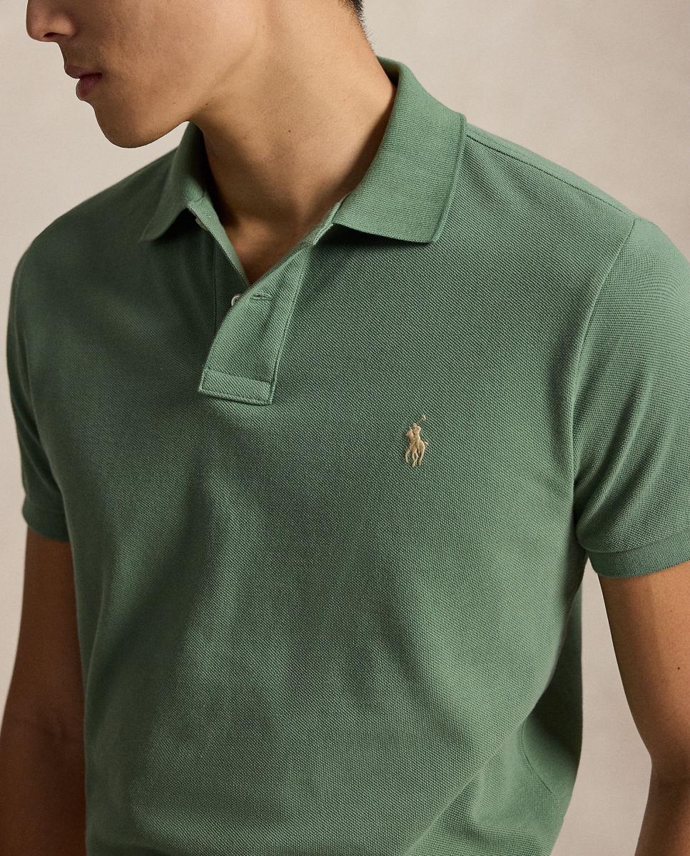 Polo Piqué Regular Fit Verde Vale-4