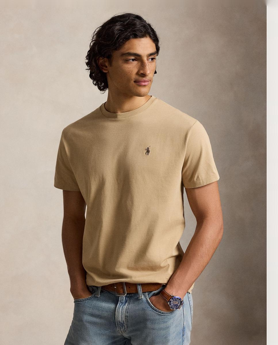Imagem 0 de T-shirt de Algodão com Decote Redondo para Homem