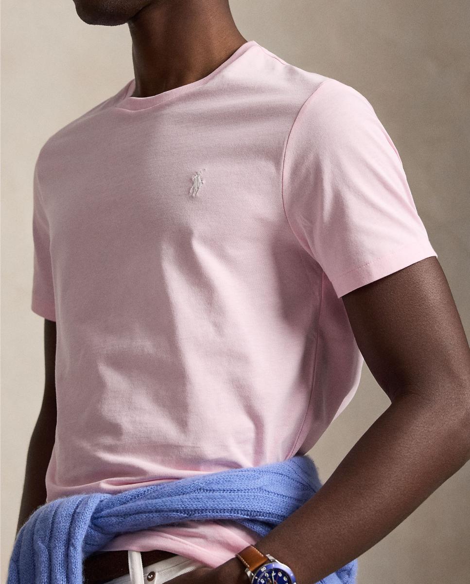 Camiseta de hombre de punto Bath Rosa - Polo Ralph Lauren - Rosa pastel Rosa pastel-4